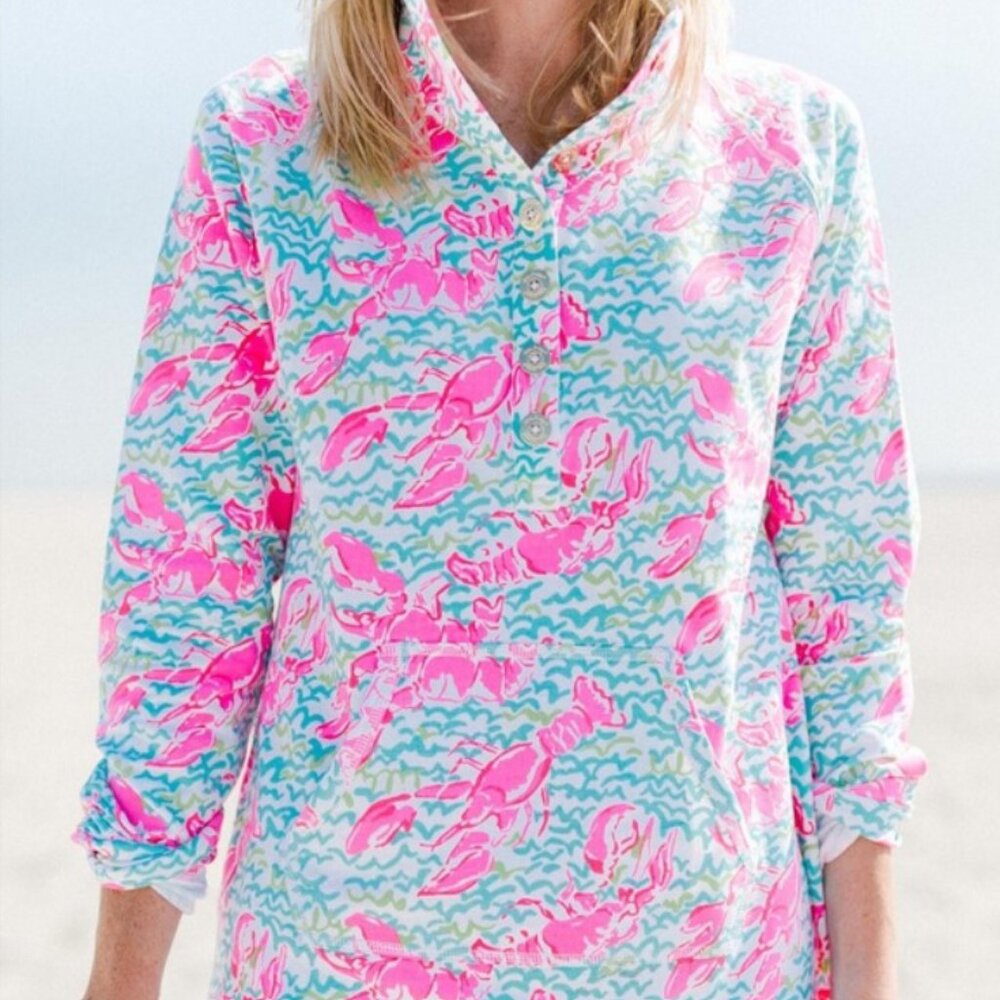 Lilly Pulitzer Captain Popover Lobstah Roll Print - Size Small
